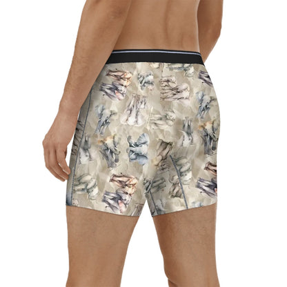 Animal Themed Extended Men's Boxer Briefs