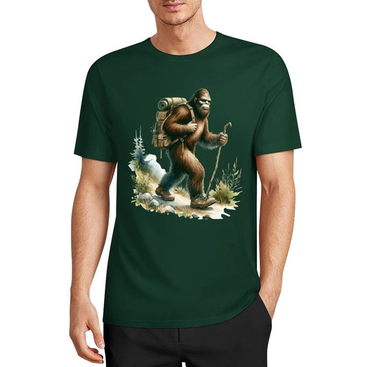 Bigfoot - Sasquatch Hiking Short Sleeve Cotton T-Shirt