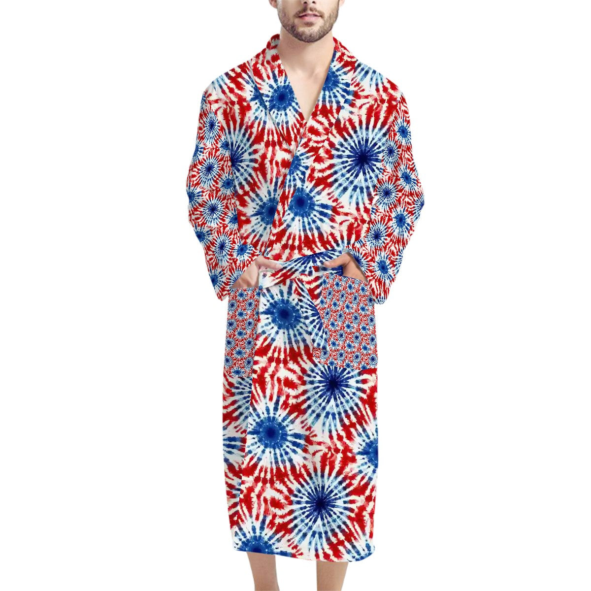 19 Tie-Dye Designs, Polyester Bath Robe