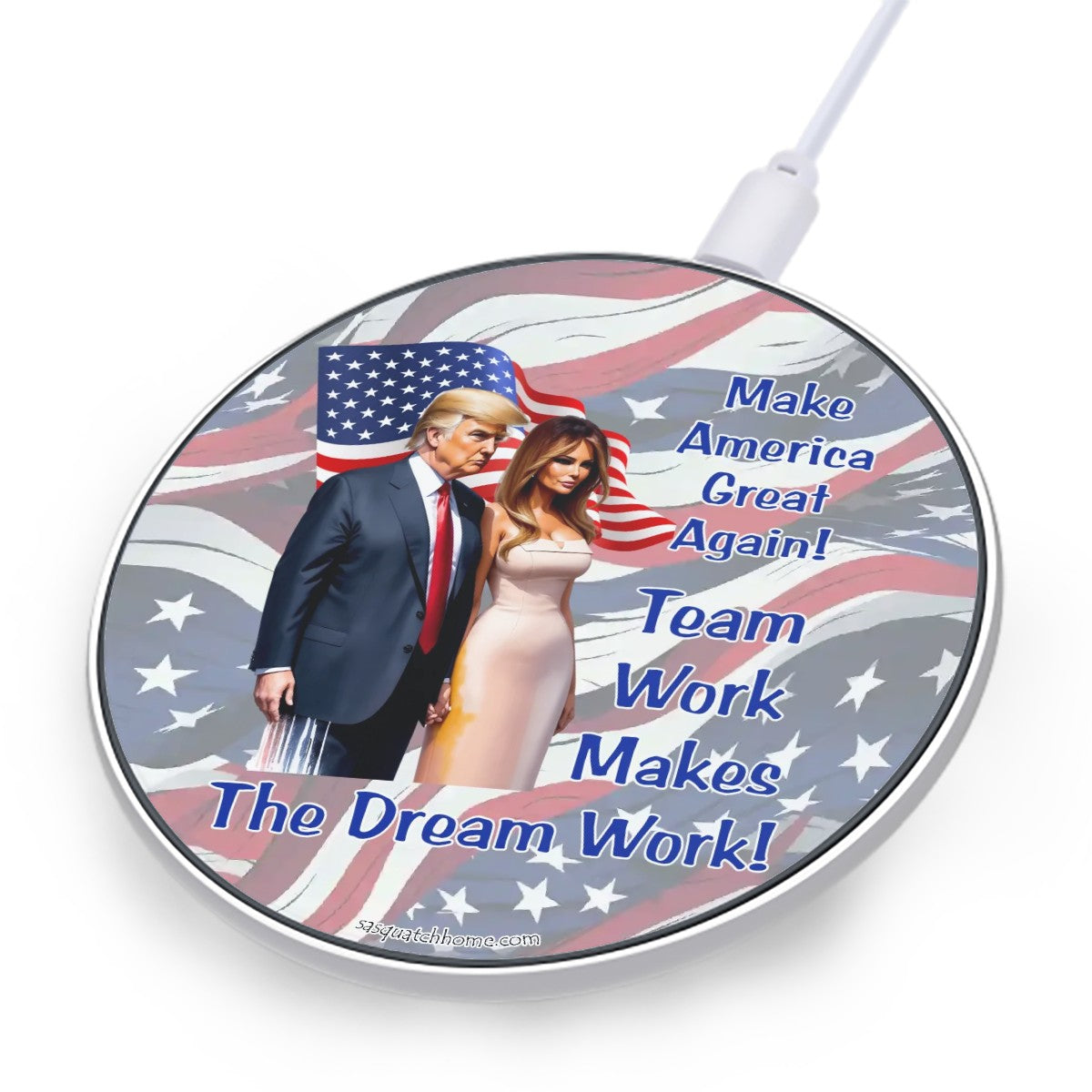 Donald Trump, "Team Work Makes..." Wireless Cell Phone Charger
