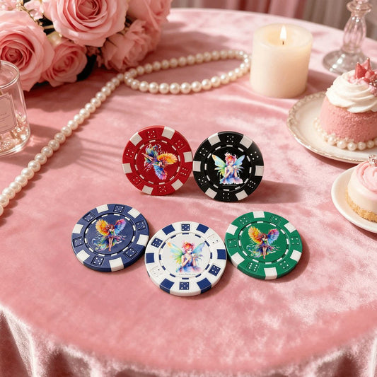Fairies 10 Piece Poker Chips Set
