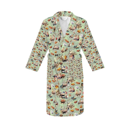 20 Misc Designs,  Themed Polyester Bath Robe
