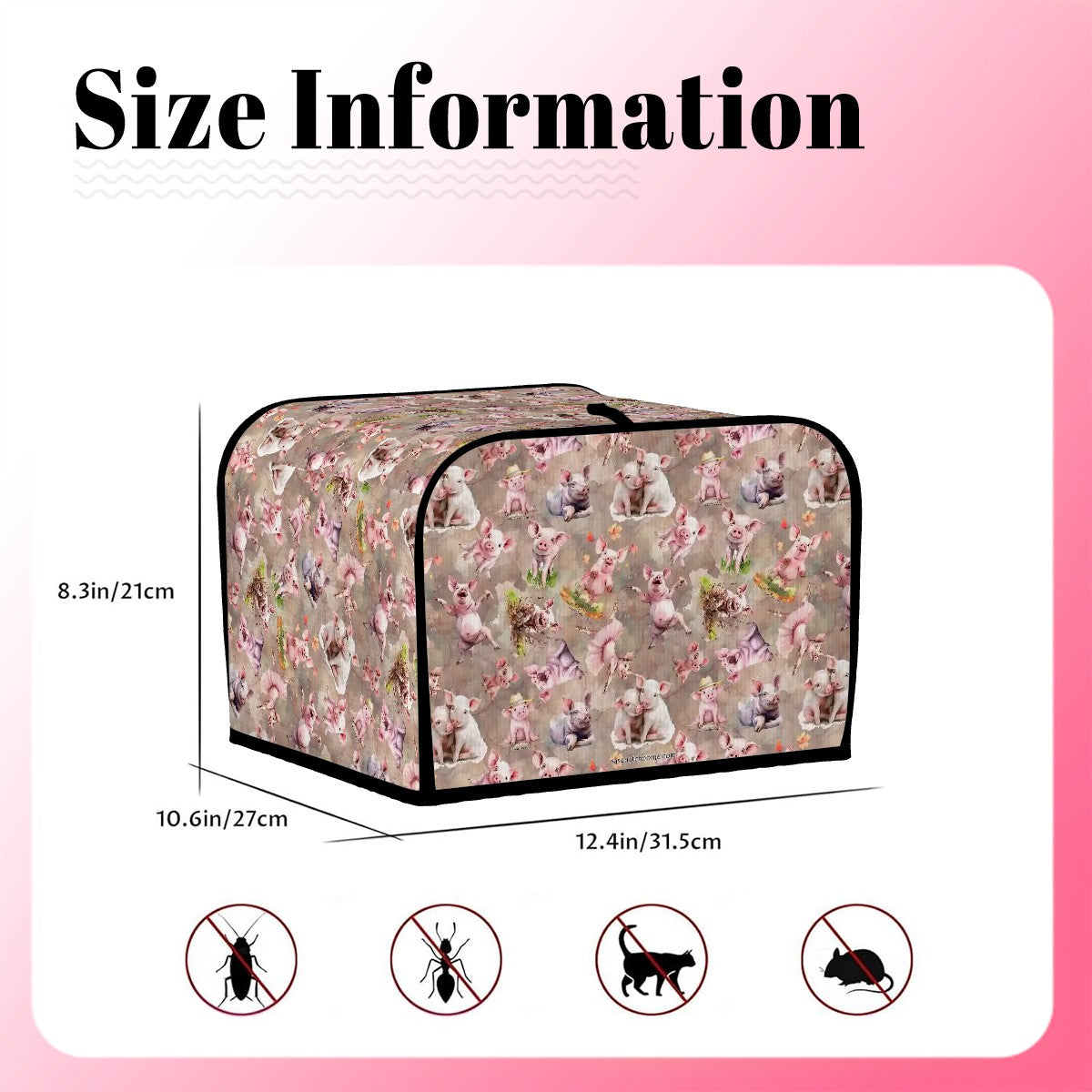 10 Animal Designs, 4 Slice Toaster Cover