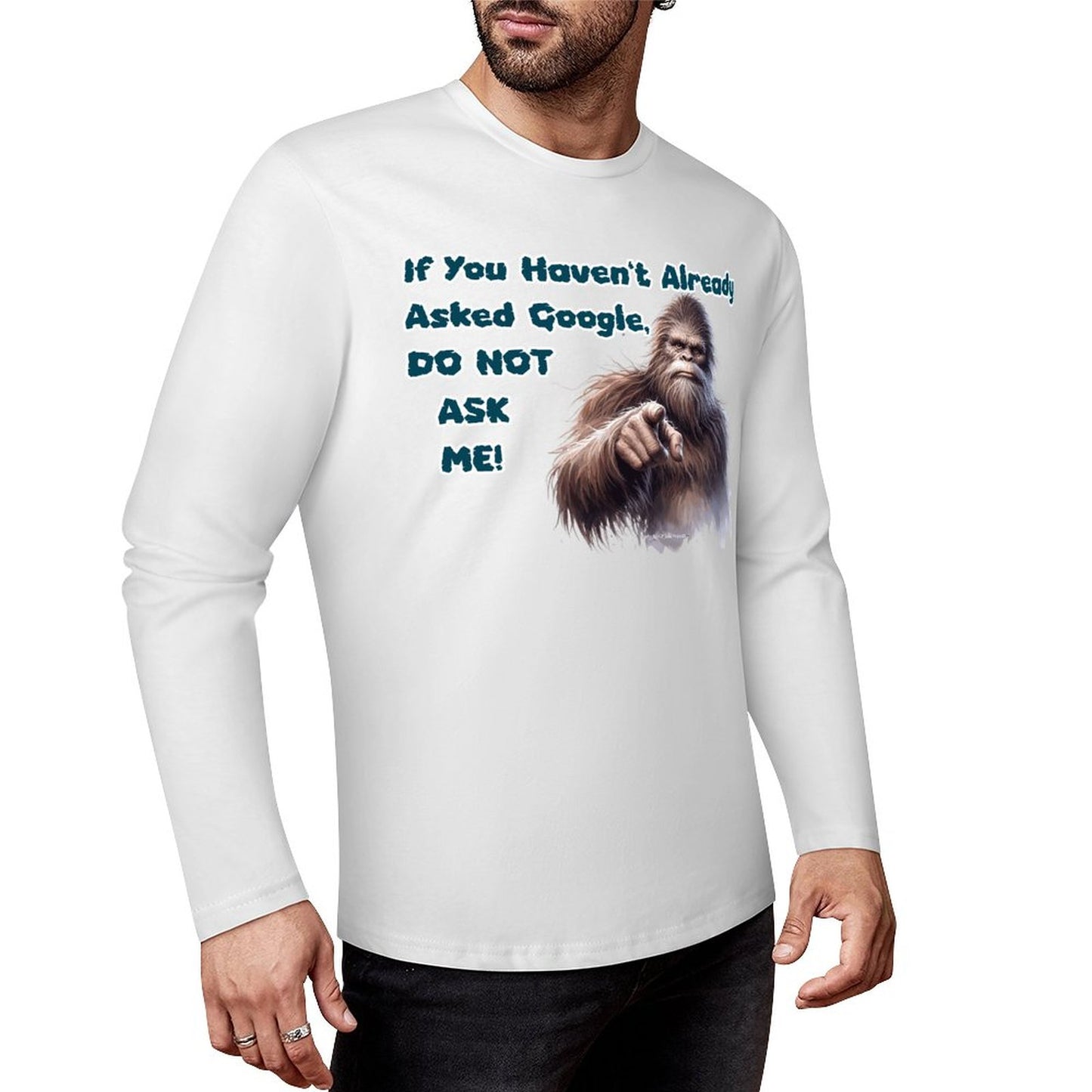 Bigfoot - Sasquatch Cotton Unisex Long Sleeve T-shirt