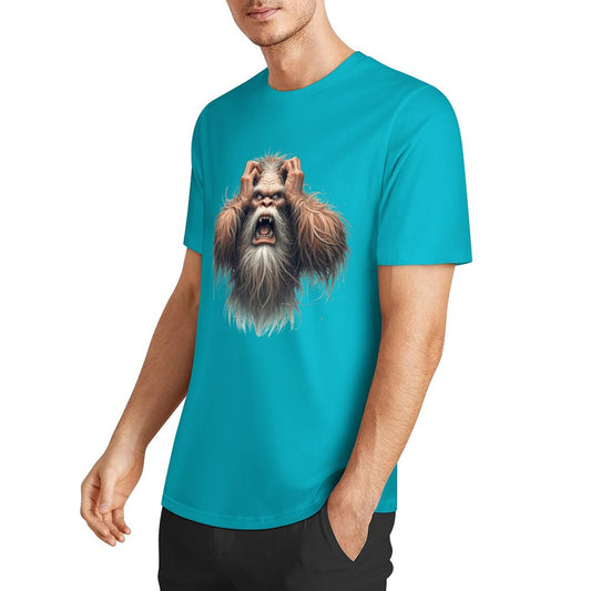 Bigfoot - Sasquatch Frustrated Short Sleeve Cotton T-Shirt