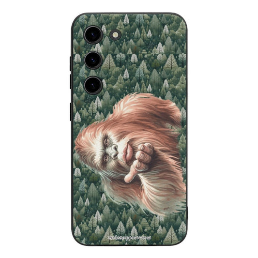 Sasquatch, Bigfoot Blow Kiss, Samsung S23 Series Cell Phone Case