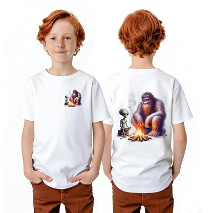 Bigfoot Sasquatch Designs, Kid’s Double Sided Gildan 5000B T Shirt