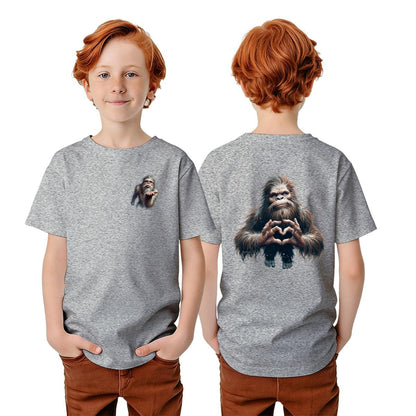 Bigfoot Sasquatch Designs, Kid’s Double Sided Gildan 5000B T Shirt