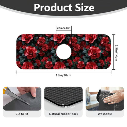 10 Flower Designs, Faucet Mat