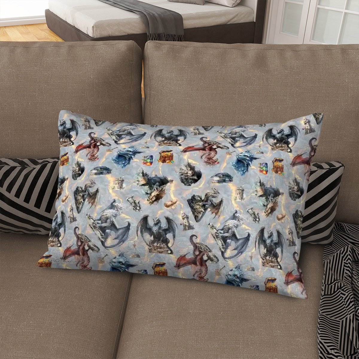 Awesome Unique Double Side Printed Plush Throw Pillow Covers