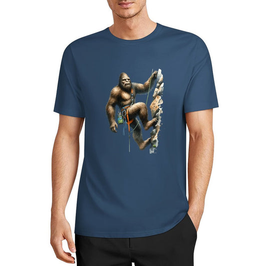 Bigfoot - Sasquatch Rock Climber Short Sleeve Cotton T-Shirt