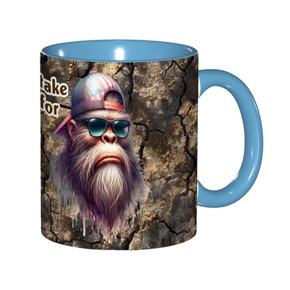 Sarcastic Sasquatch Collection, 11.2 Oz Ceramic Coffee Mug- Don't Mistake