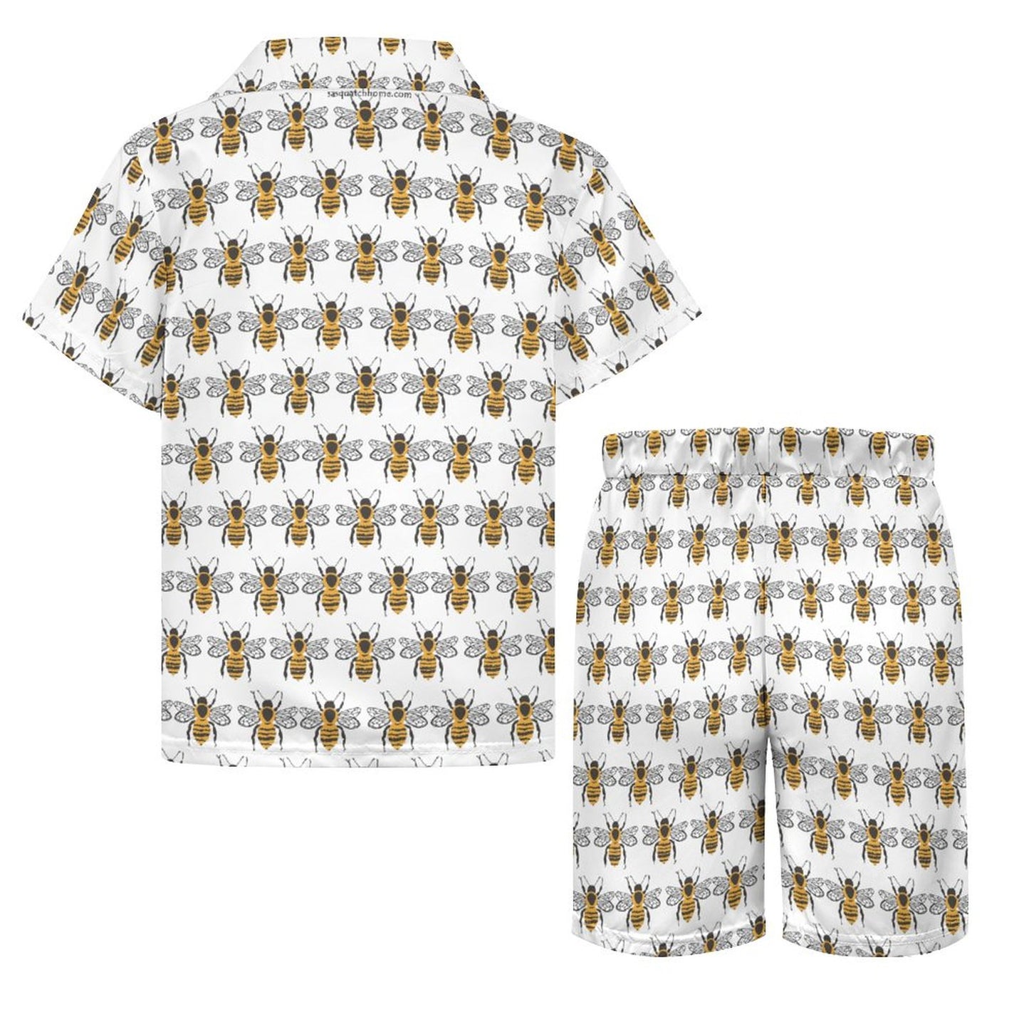 Bumble Bee Design Children's Casual Beach Outfit A27TZ (All-Over Printing)