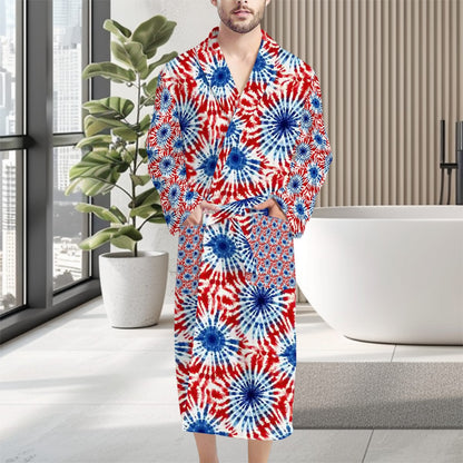 19 Tie-Dye Designs, Polyester Bath Robe
