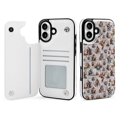 20 Bigfoot / Sasquatch Designs, iPhone 16 Faux Leather Wallet Case