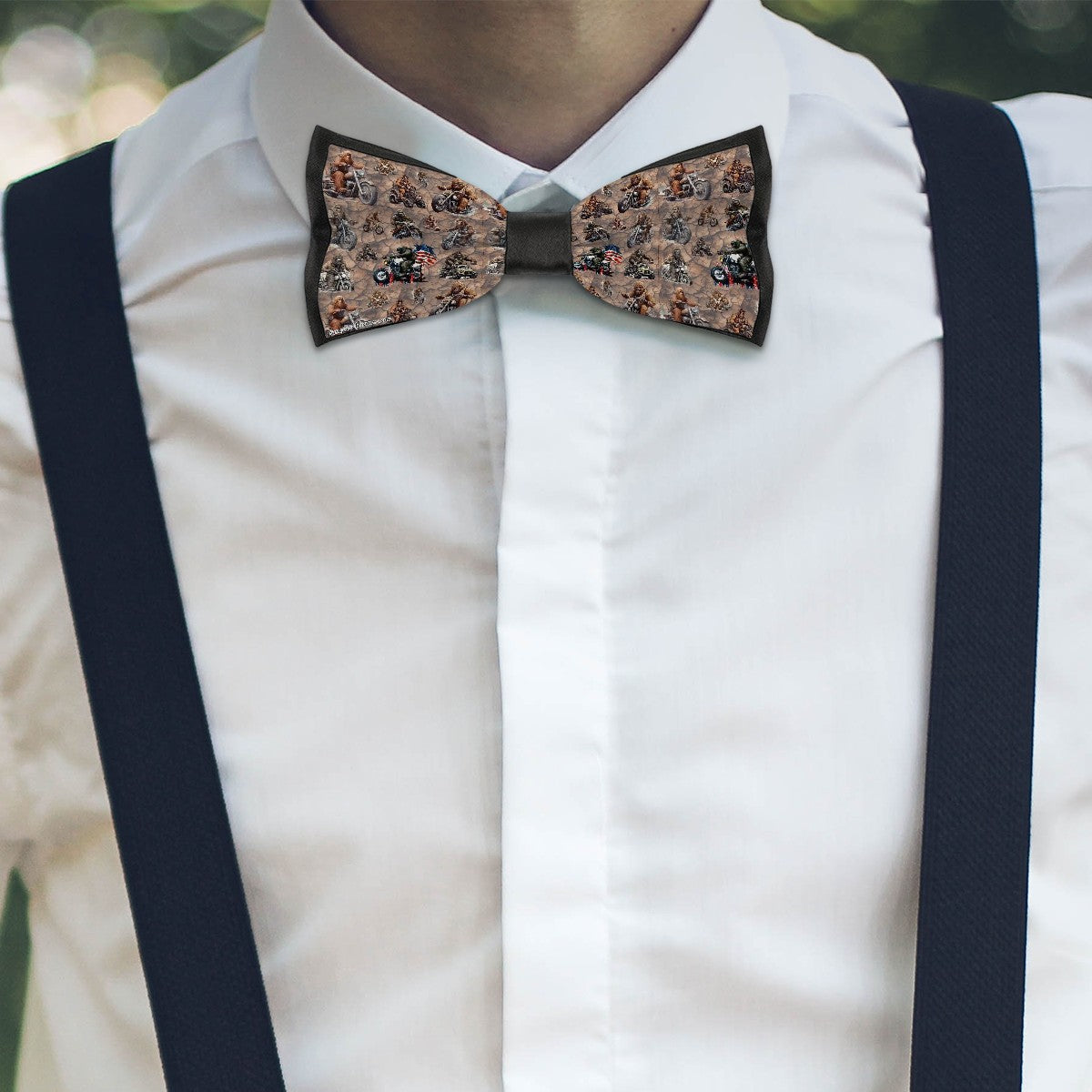 Bigfoot Designed Bow Tie - 19 Designs - Sasquatch, Bigfoot Bow Tie