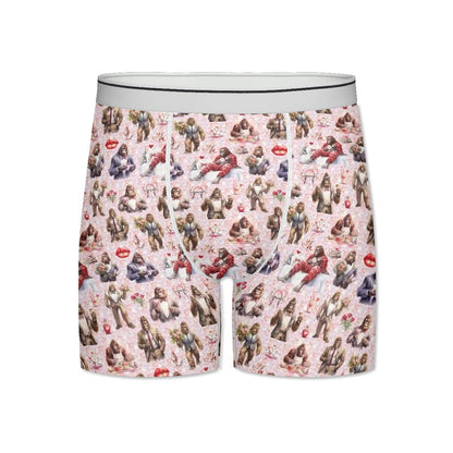 Bigfoot, Sasquatch Men's Silky Extended Boxer Briefs - 19 Designs
