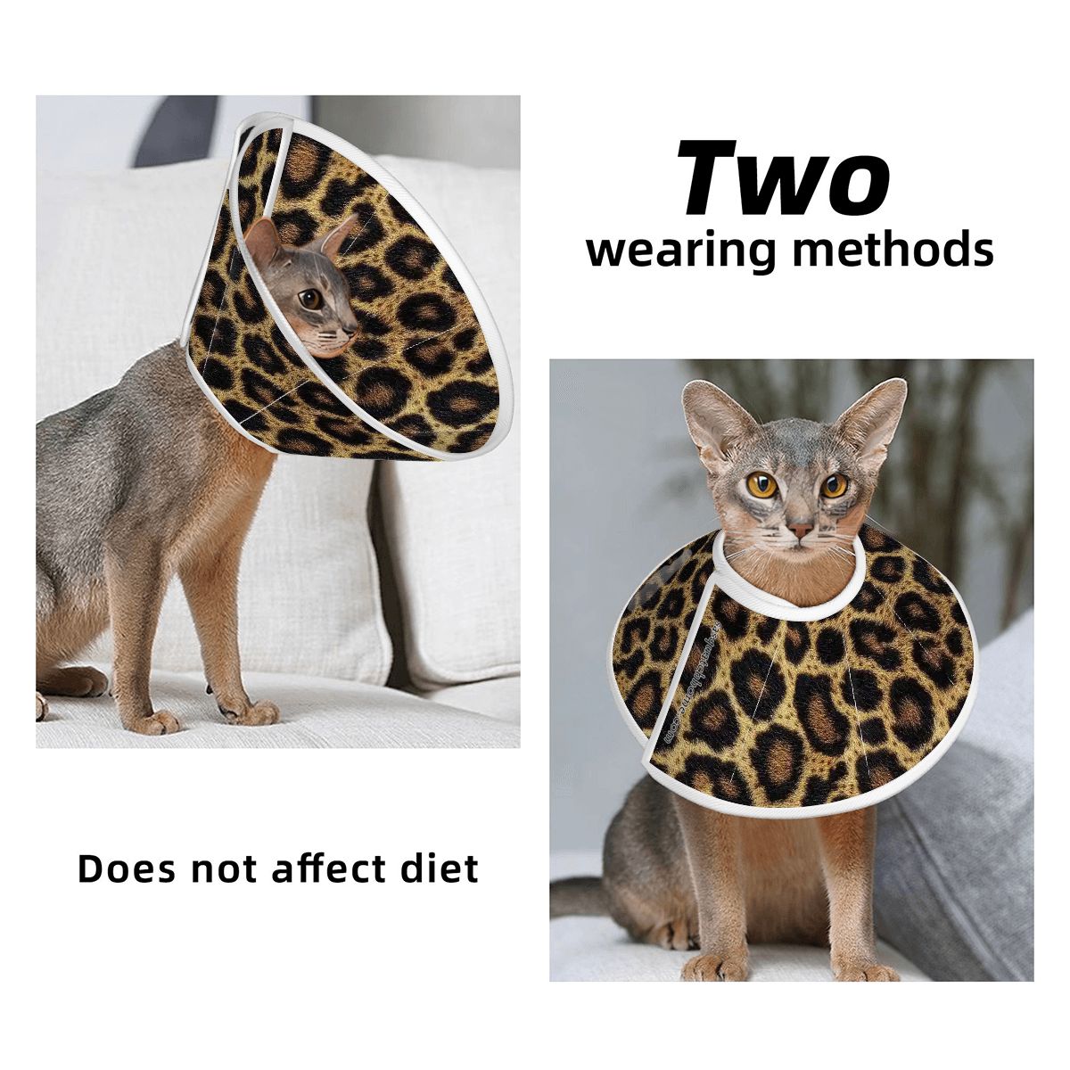 Leopard Design, Pet Elizabethan, Pet Medical Collar
