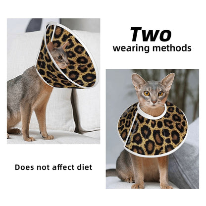 Leopard Design, Pet Elizabethan, Pet Medical Collar