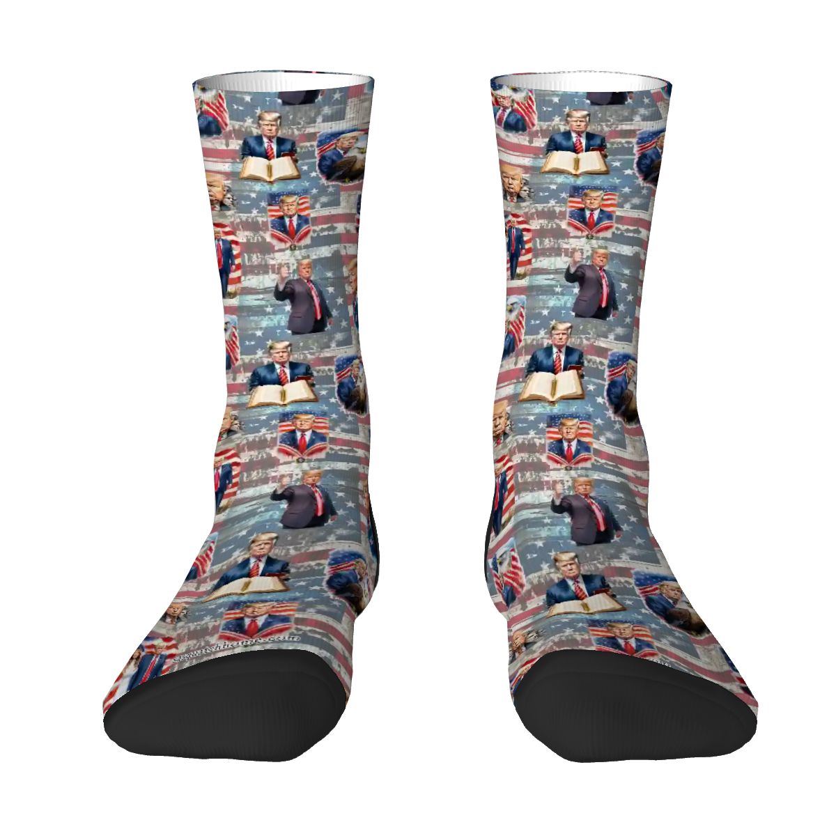 Donald Trump, MAGA, 19 Designs - Polyester Crew Socks, MAGA Socks, Patriotic Socks, Ankle Socks