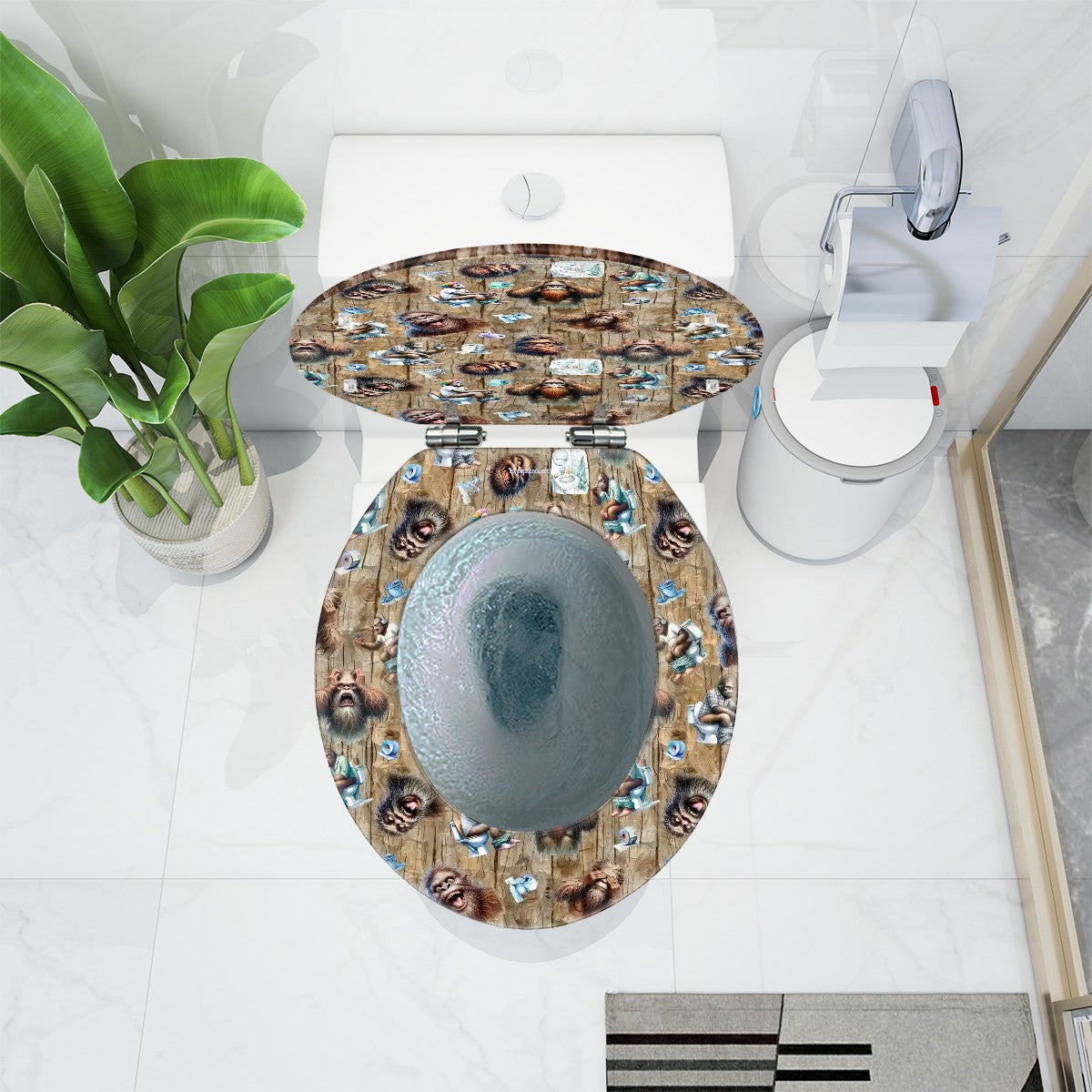 Bigfoot Sasquatch Universal Toilet Seat