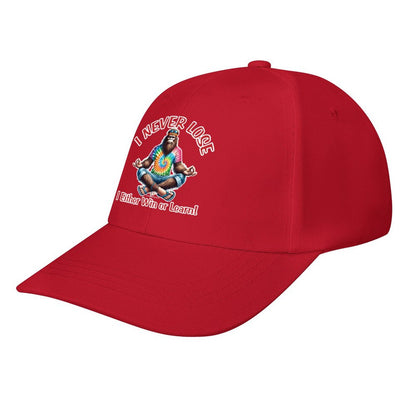 Bigfoot, Sasquatch “I never lose..", Baseball Cap – 8 Colors