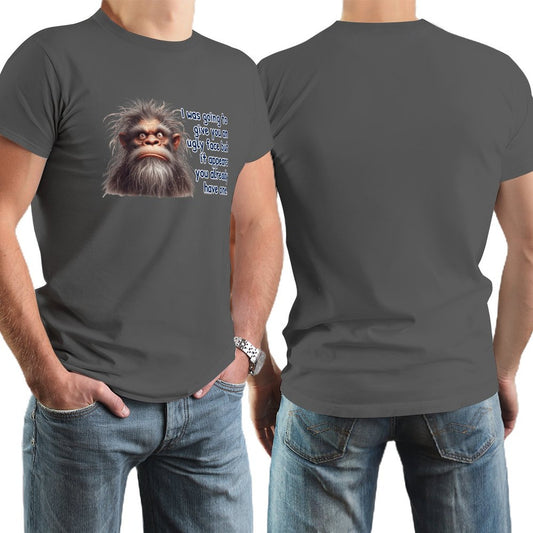 "I was going to give you..." Short Sleeve Cotton T-shirt Men