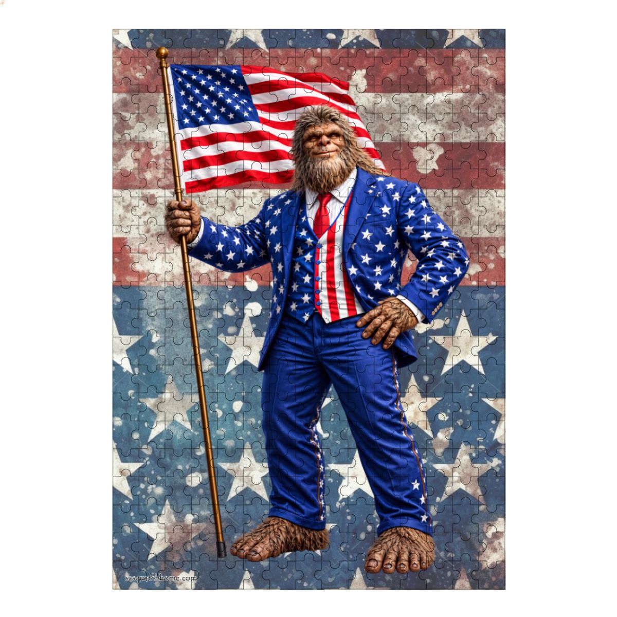 Patriot Sasquatch 300pcs Wooden Vertical Jigsaw Puzzle