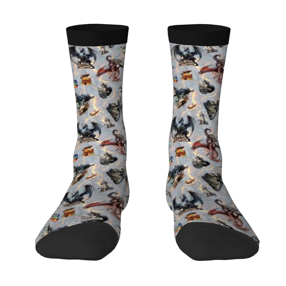 20 Awesome Designs, Crew Socks, Dragon Socks, Zombie Socks, Smurf Socks