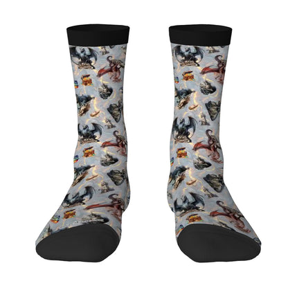 20 Awesome Designs, Crew Socks, Dragon Socks, Zombie Socks, Smurf Socks