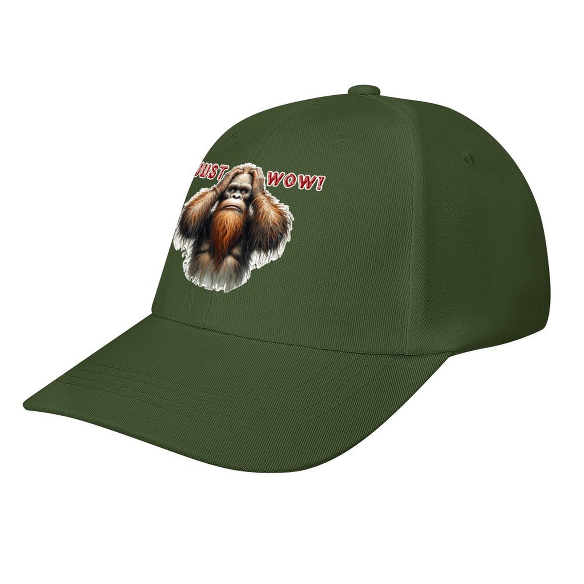 Bigfoot / Sasquatch “Just wow", Baseball Cap – 8 Colors