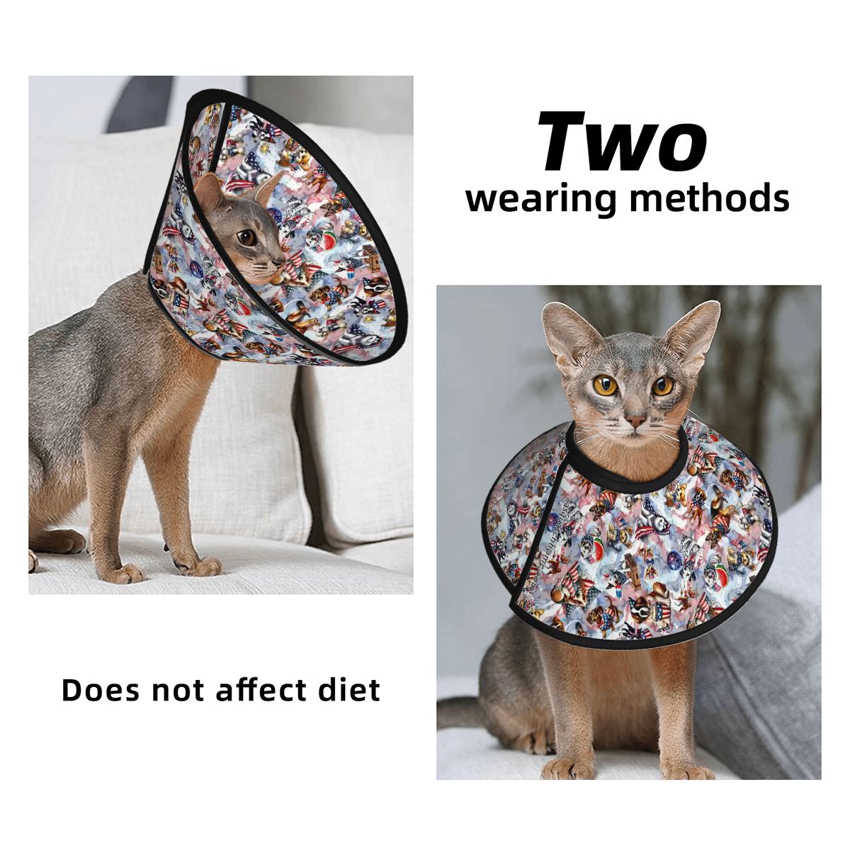 8 Patriot Designs, Pet Elizabethan, Pet Medical Collar