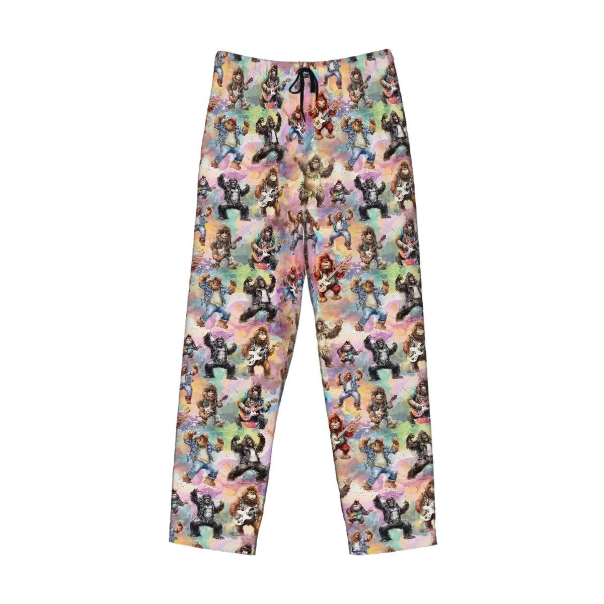 10 Bigfoot / Sasquatch, Men’s Polyester, Drawstring, Pajama Pants