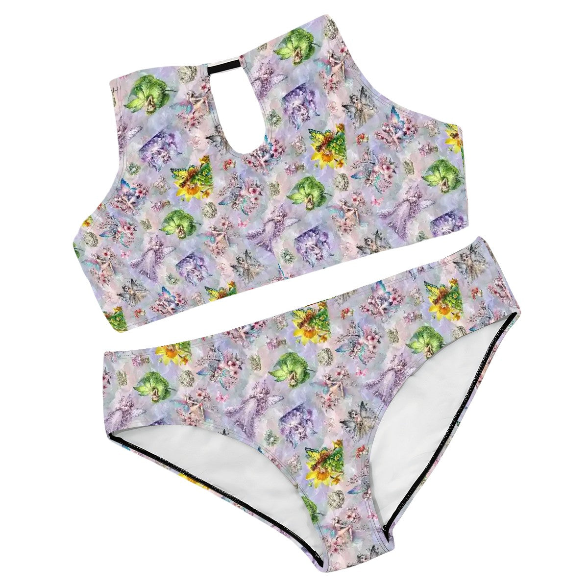 6 Fairy Designs, Plus Size High-Waisted Bikini Customized Services