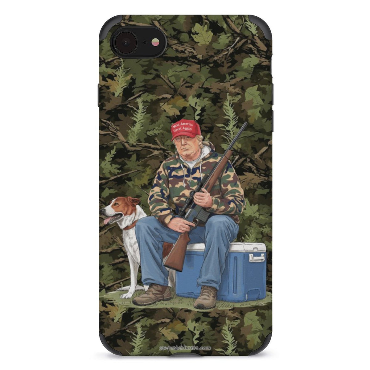 Donald Trump Hunting Dog, Microfiber iPhone 11 Cases