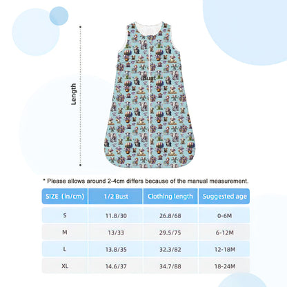 Sleeveless Baby Sleep Sack- 20 AWESOME Designs - one of a kind, Sleep sack, sleep bag, military, outer space, zombies, circus