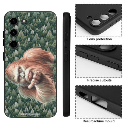 Sasquatch, Bigfoot Blow Kiss, Samsung S23 Series Cell Phone Case