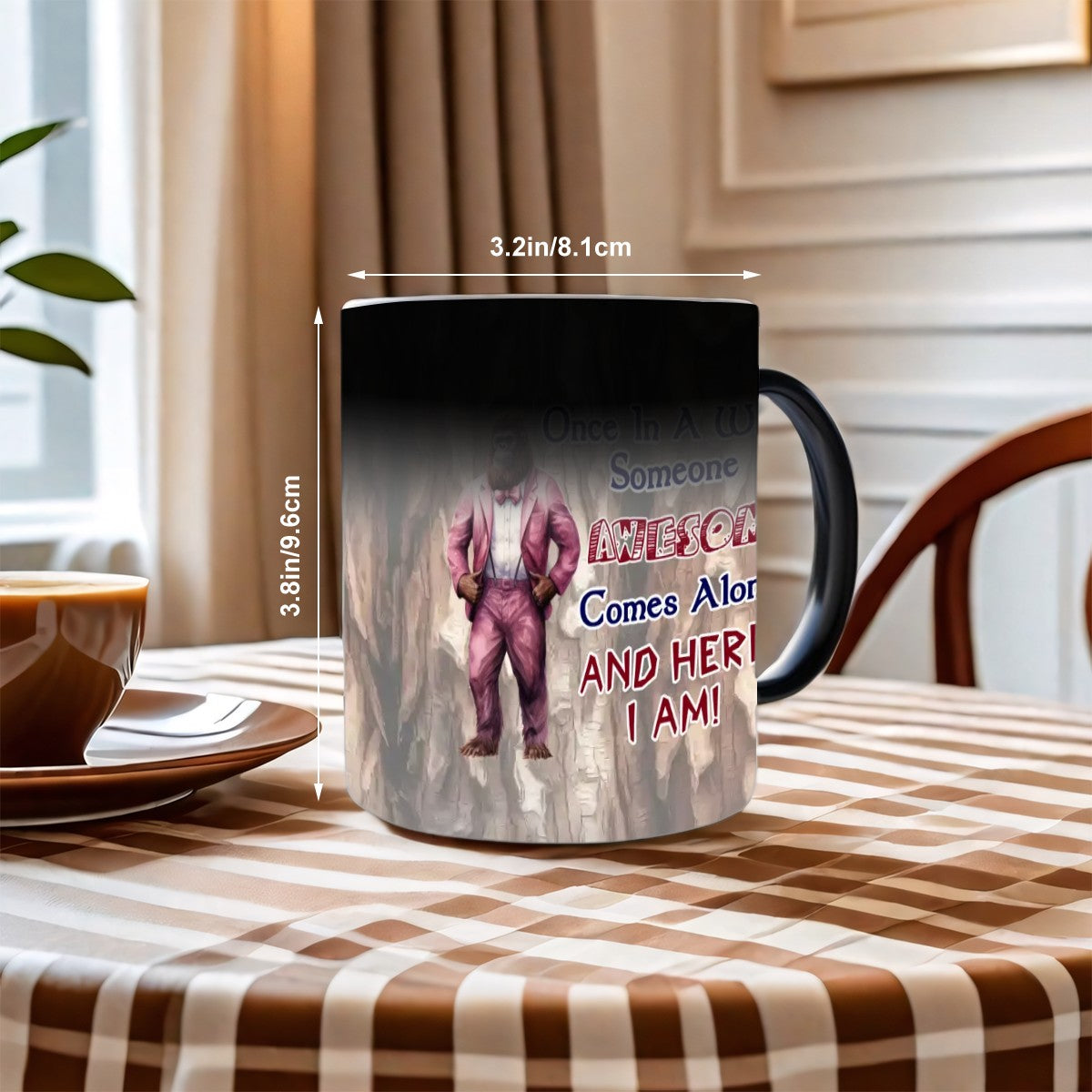 Sarcastic Sasquatch, “ Every once in a while..” 11.2 Oz Ceramic Coffee Mug