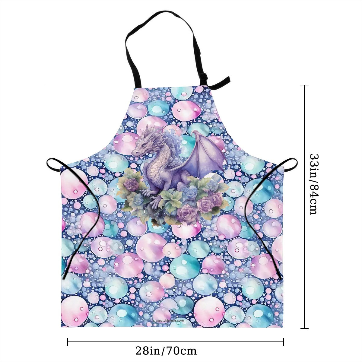 Purple Dragon, Waterproof Apron with Pockets