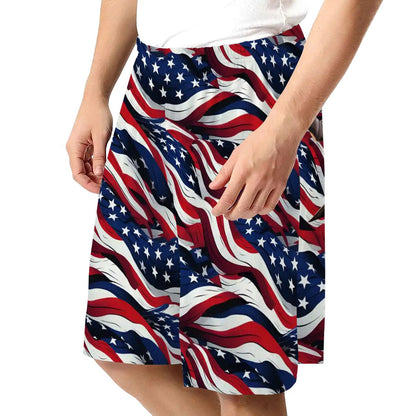 Donald Trump Dancing on Butt, Men’s Polyester, pocketed, pajama Shorts