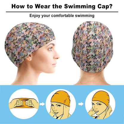 20 Bigfoot / Sasquatch Designs, Adult Swimming Cap