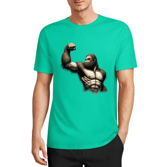 Bigfoot - Sasquatch Muscle Short Sleeve Cotton T-Shirt
