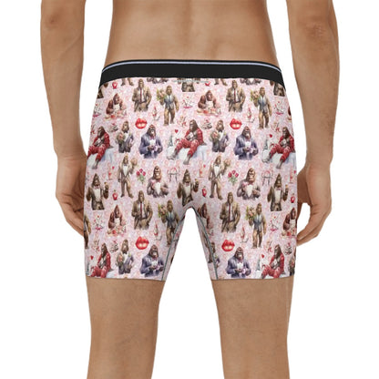 Bigfoot, Sasquatch Men's Silky Extended Boxer Briefs - 19 Designs