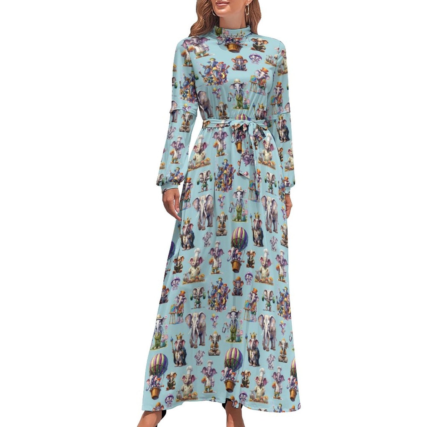 20 Awesome Designs Women’s Polyester Turtle Neck Long Dress