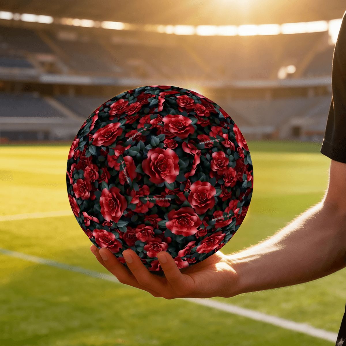 8.5 Inch Training Soccer Ball, 10 Beautiful Flower Designs