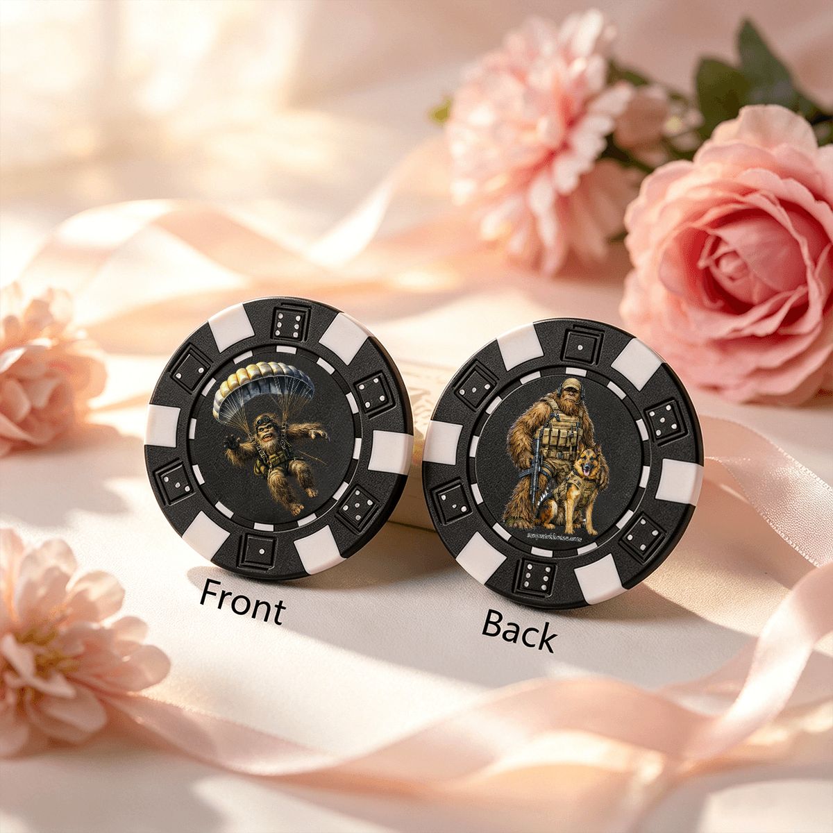 Sasquatch Soldiers 10 Piece Poker Chips Set