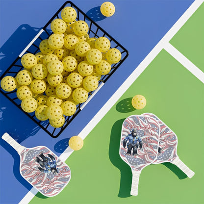 Bigfoot Always Backs The Blue, Pickleball Paddle
