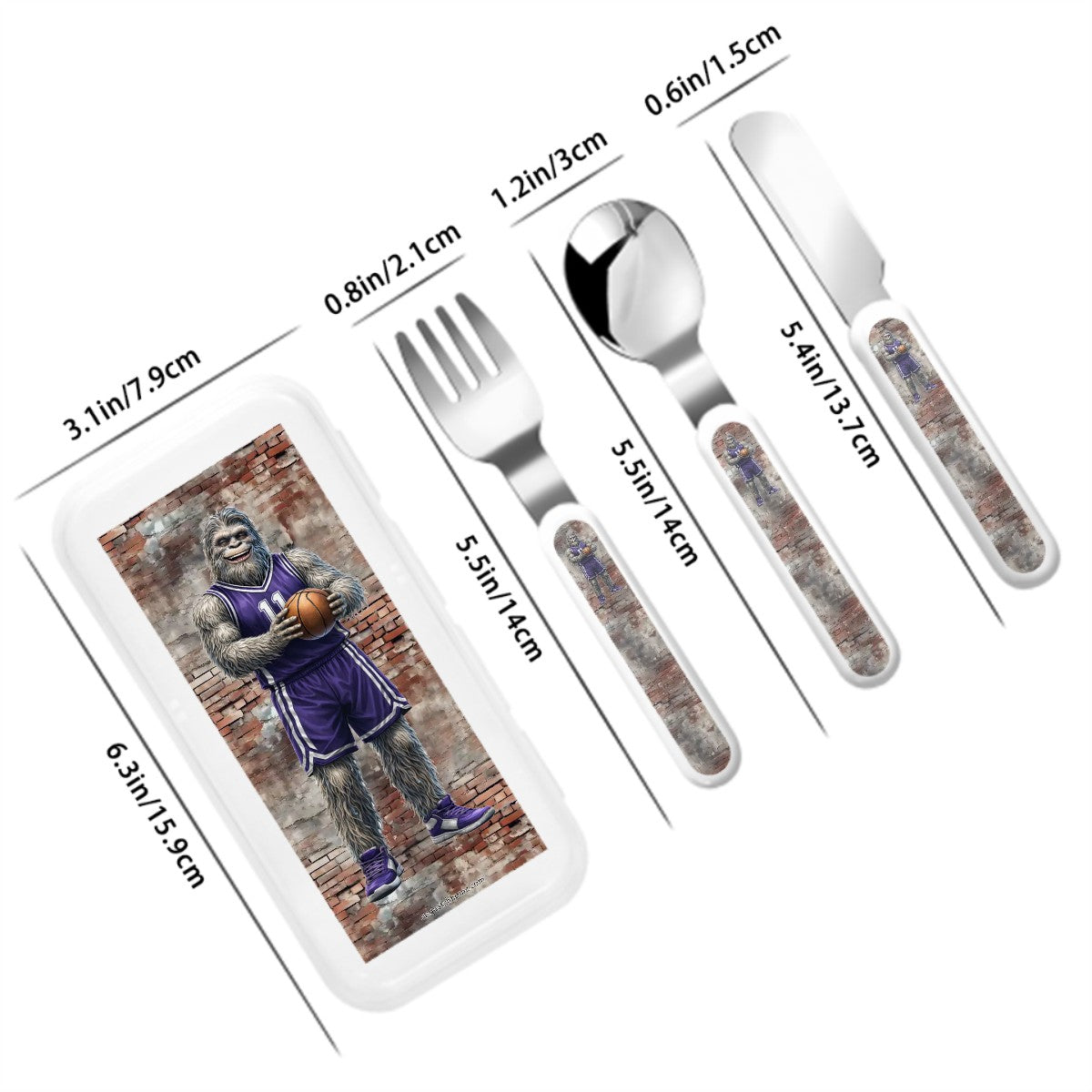 Kids Cutlery Set Straight Handle