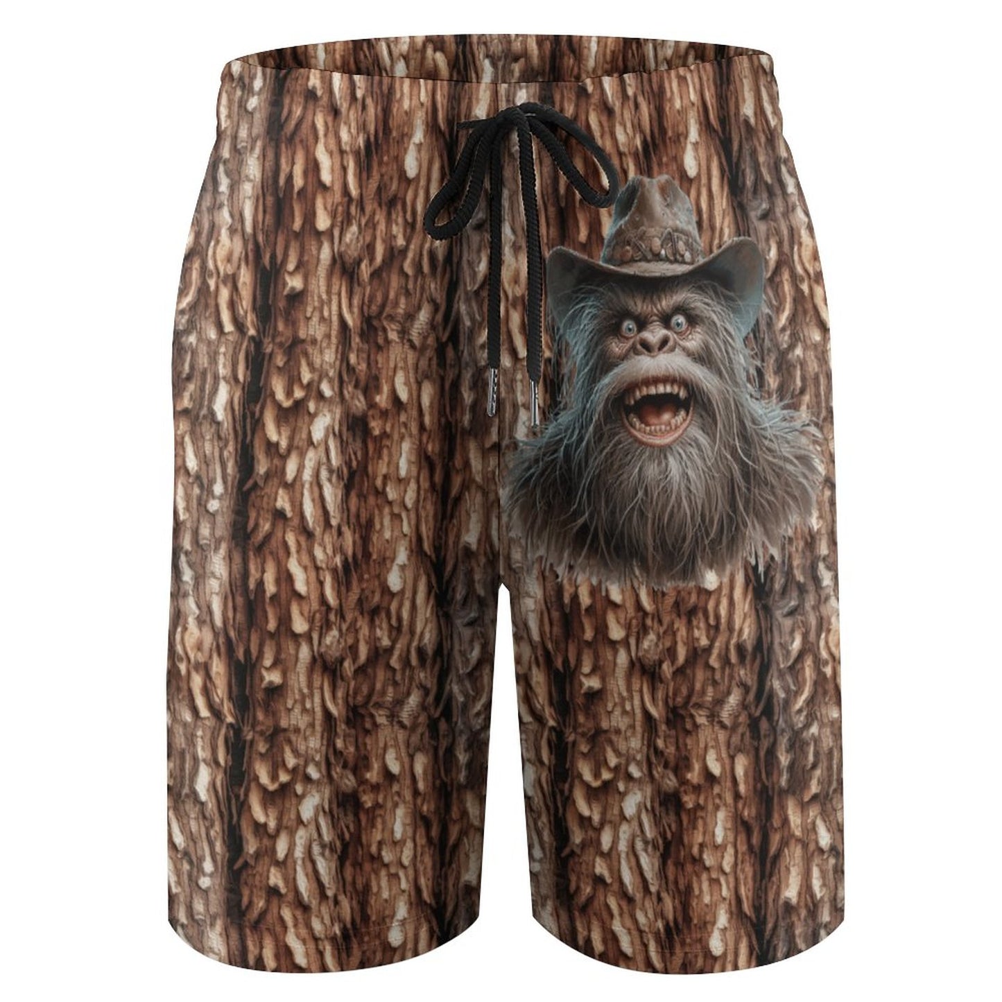 Bigfoot, Sasquatch on Trees, Children’s Beach Pants, Swim Shorts