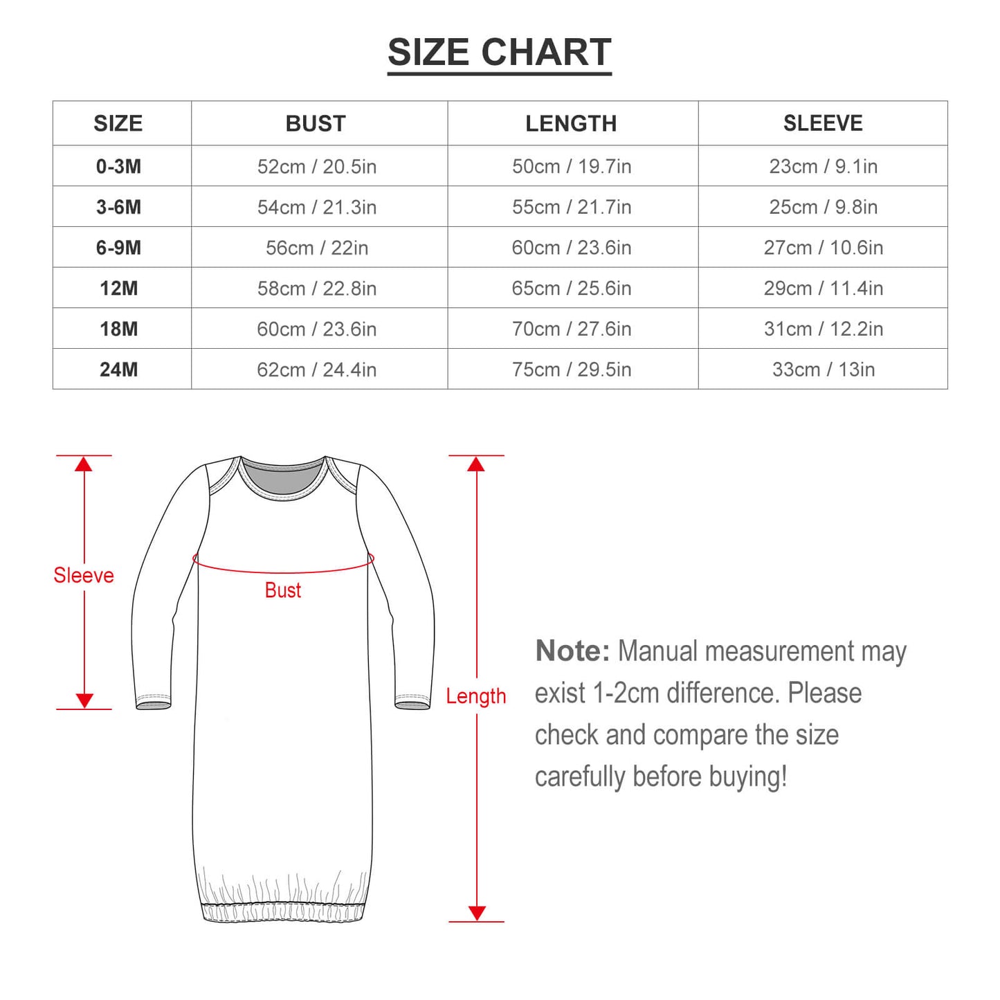 Donald Trump Superman, Baby Long Sleeve Faux Cotton Sleeper Gown